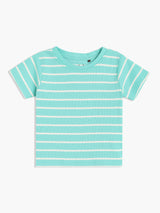 Boys Multi Cotton Half Sleeve Dungaree Set