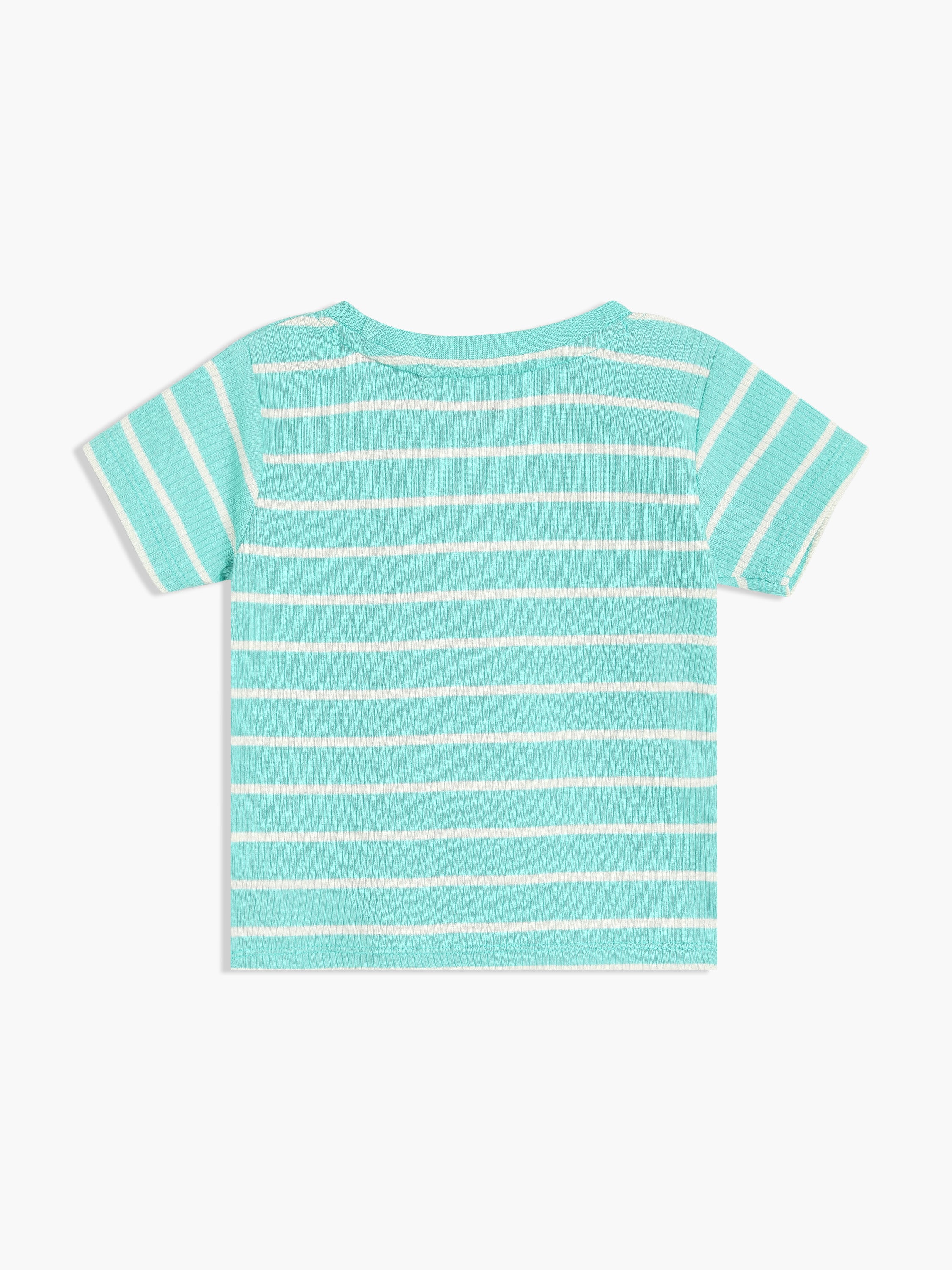 Boys Multi Cotton Half Sleeve Dungaree Set