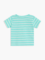 Boys Multi Cotton Half Sleeve Dungaree Set