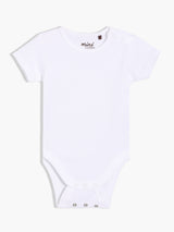 Girls Blue & White Cotton Half Sleeve Dungaree Set