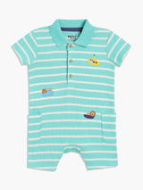 Boys Multicolor Cotton Half Sleeve Romper