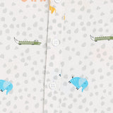 Boys White Casual Regular Fit Printed Half Sleeves Shirt