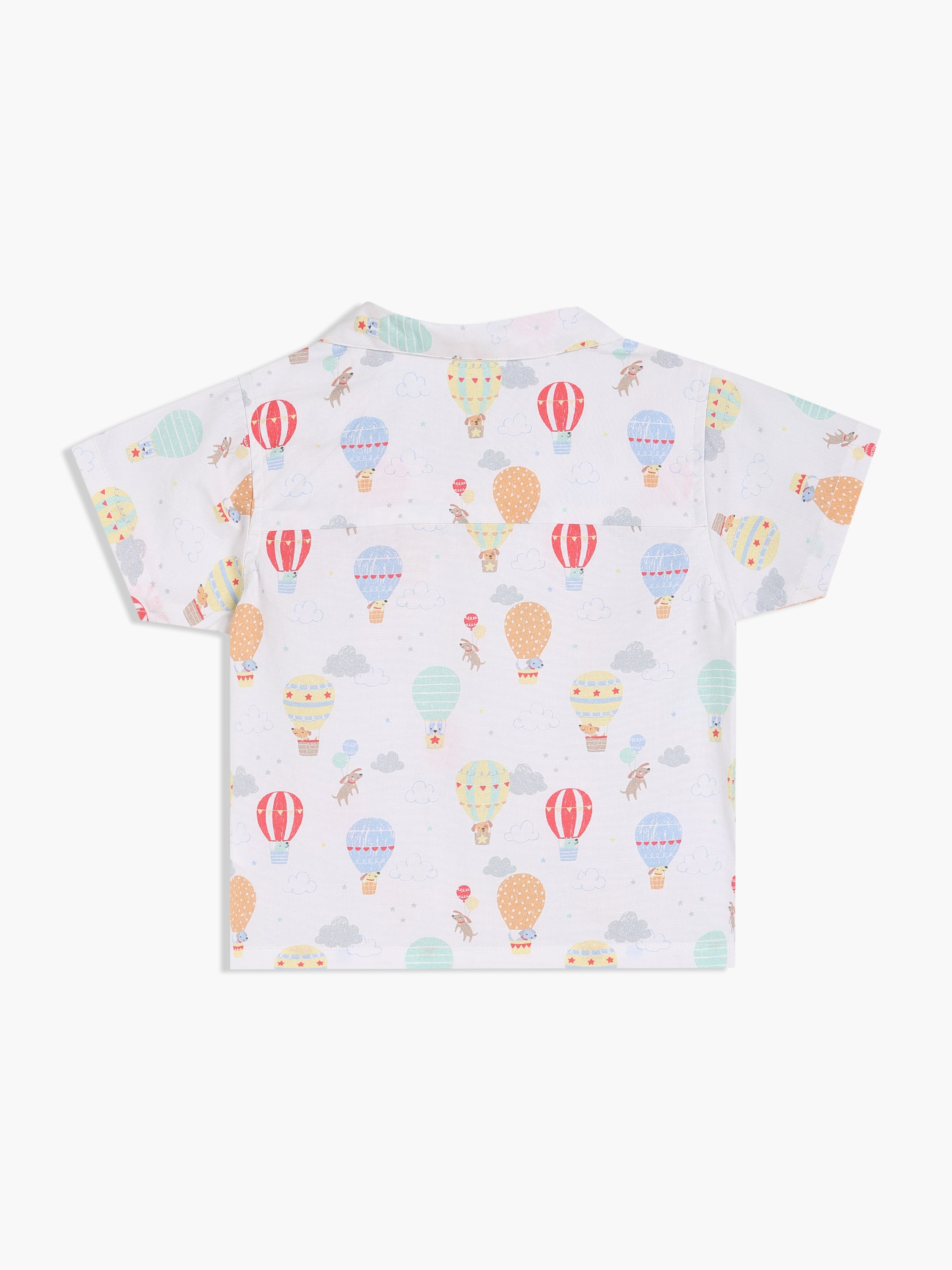 Boys Multicolor Cotton Half Sleeve Shirt