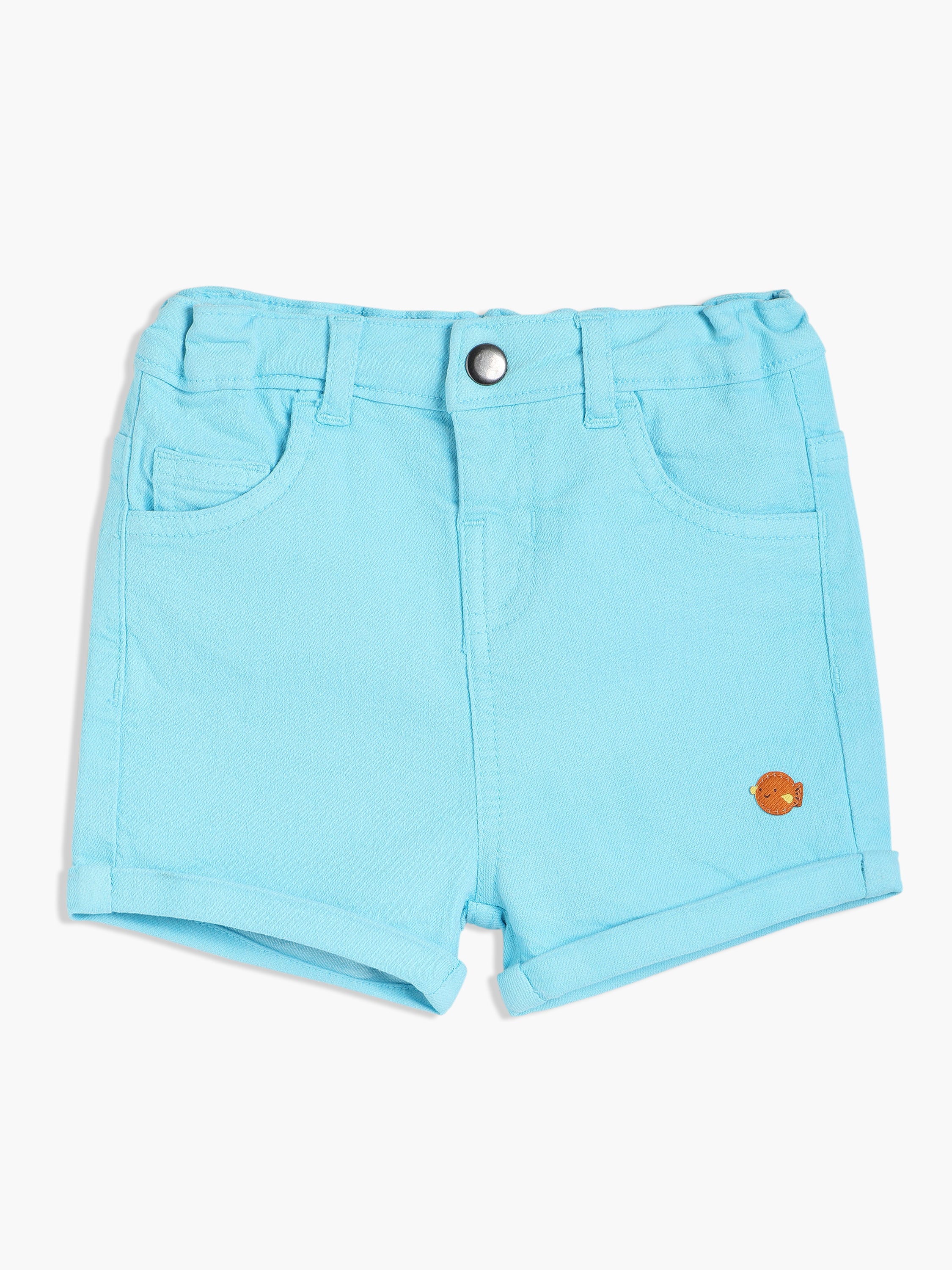 Boys Blue Cotton Shorts