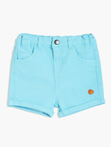 Boys Blue Cotton Shorts