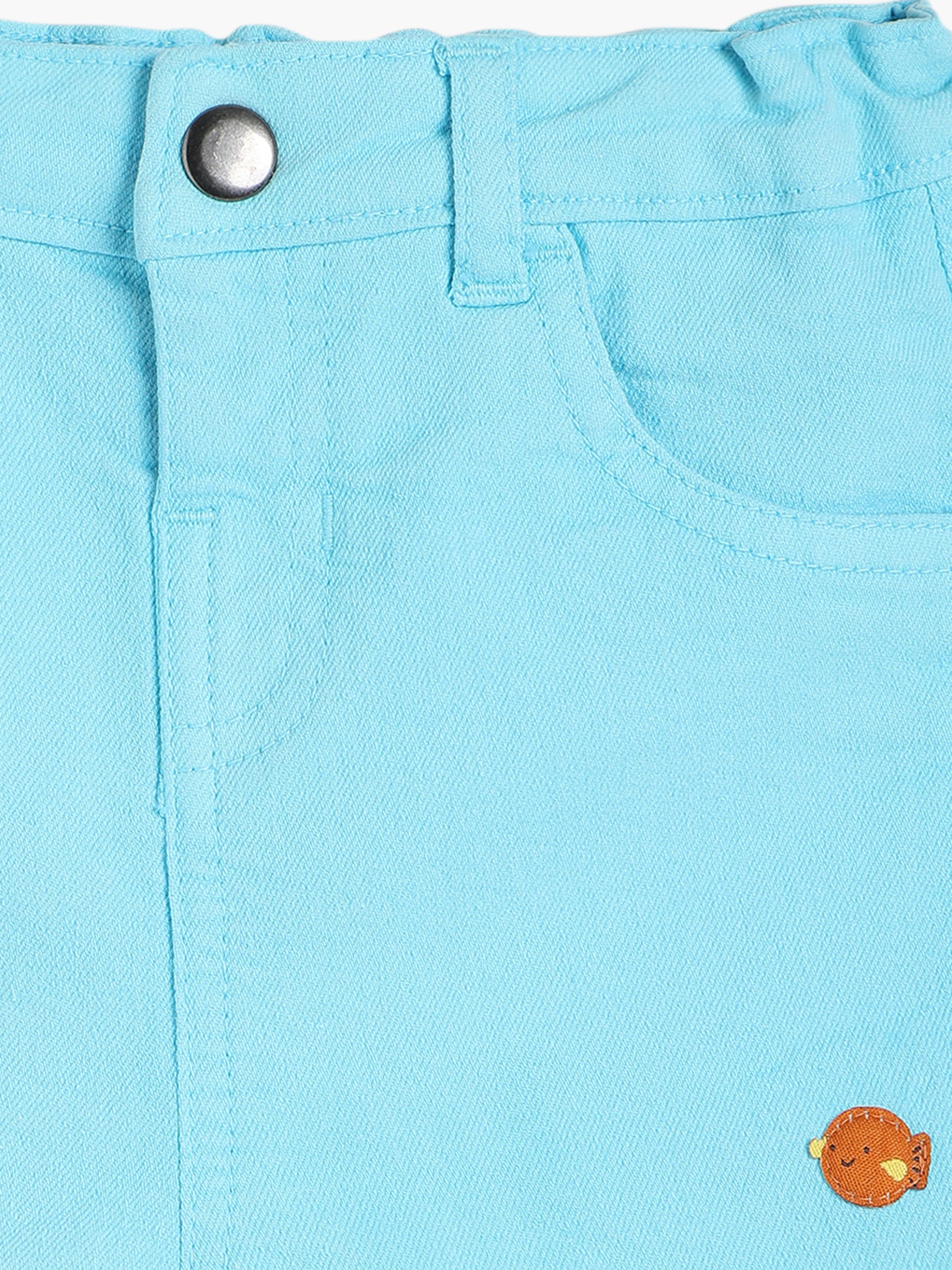 Boys Blue Cotton Shorts