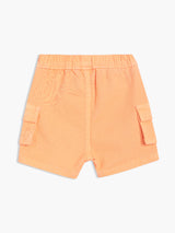 Boys Orange Cotton Shorts