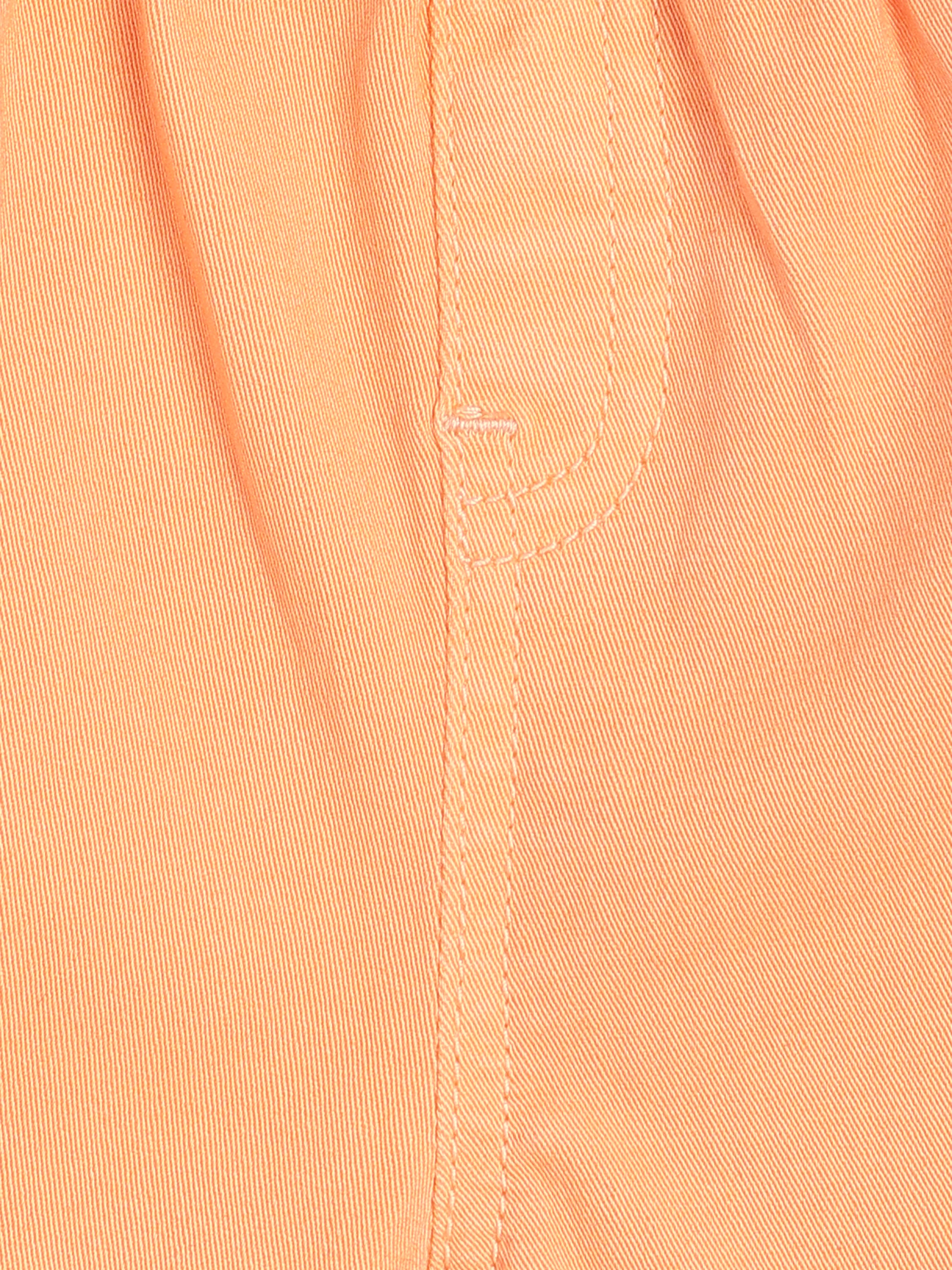 Boys Orange Cotton Shorts