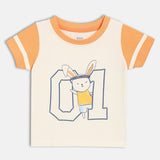 Boys Multicolor Casual Regular Fit Printed Half Sleeves Tshirt