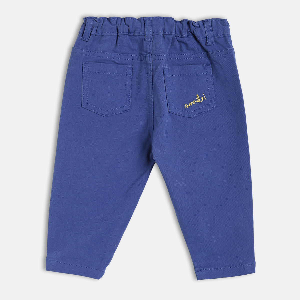 Boys Blue Casual Solid Pant