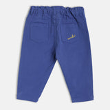 Boys Blue Casual Solid Pant