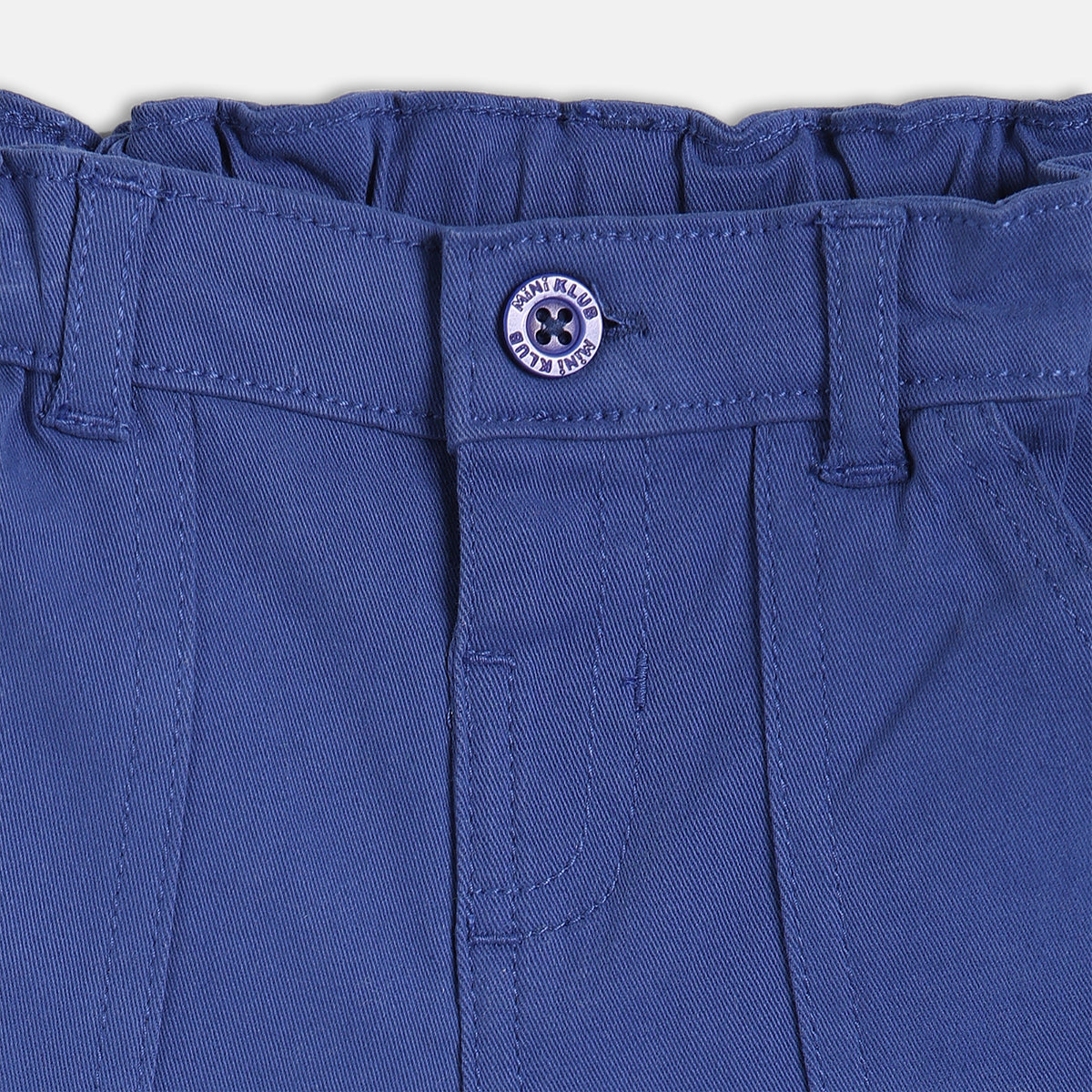Boys Blue Casual Solid Pant
