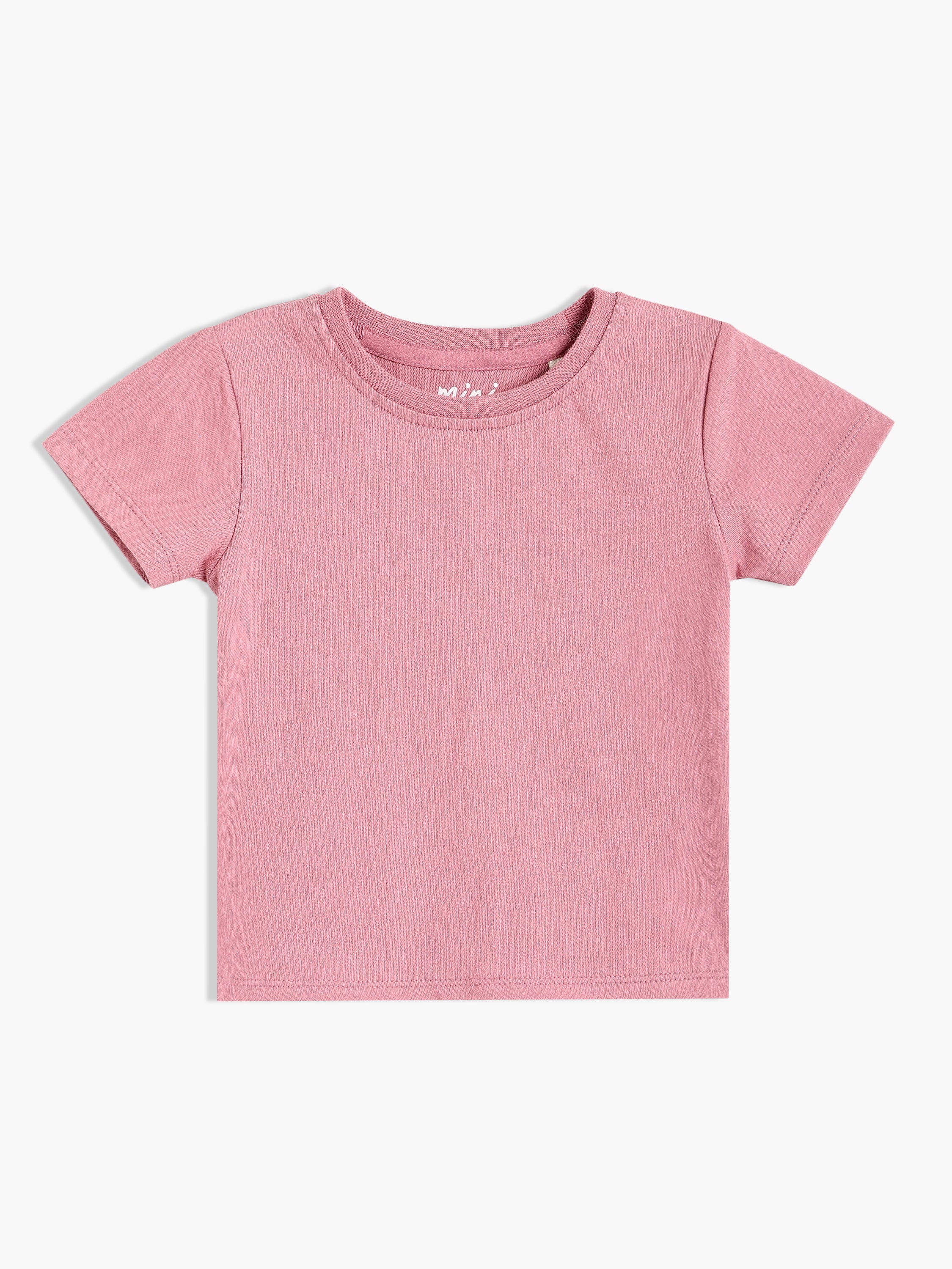 Girls Blue & Pink Cotton Half Sleeve Pinny Set