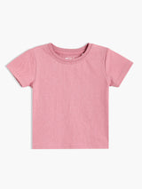 Girls Blue & Pink Cotton Half Sleeve Pinny Set