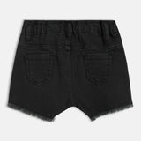 Girls Black Casual Regular Fit Solid Shorts