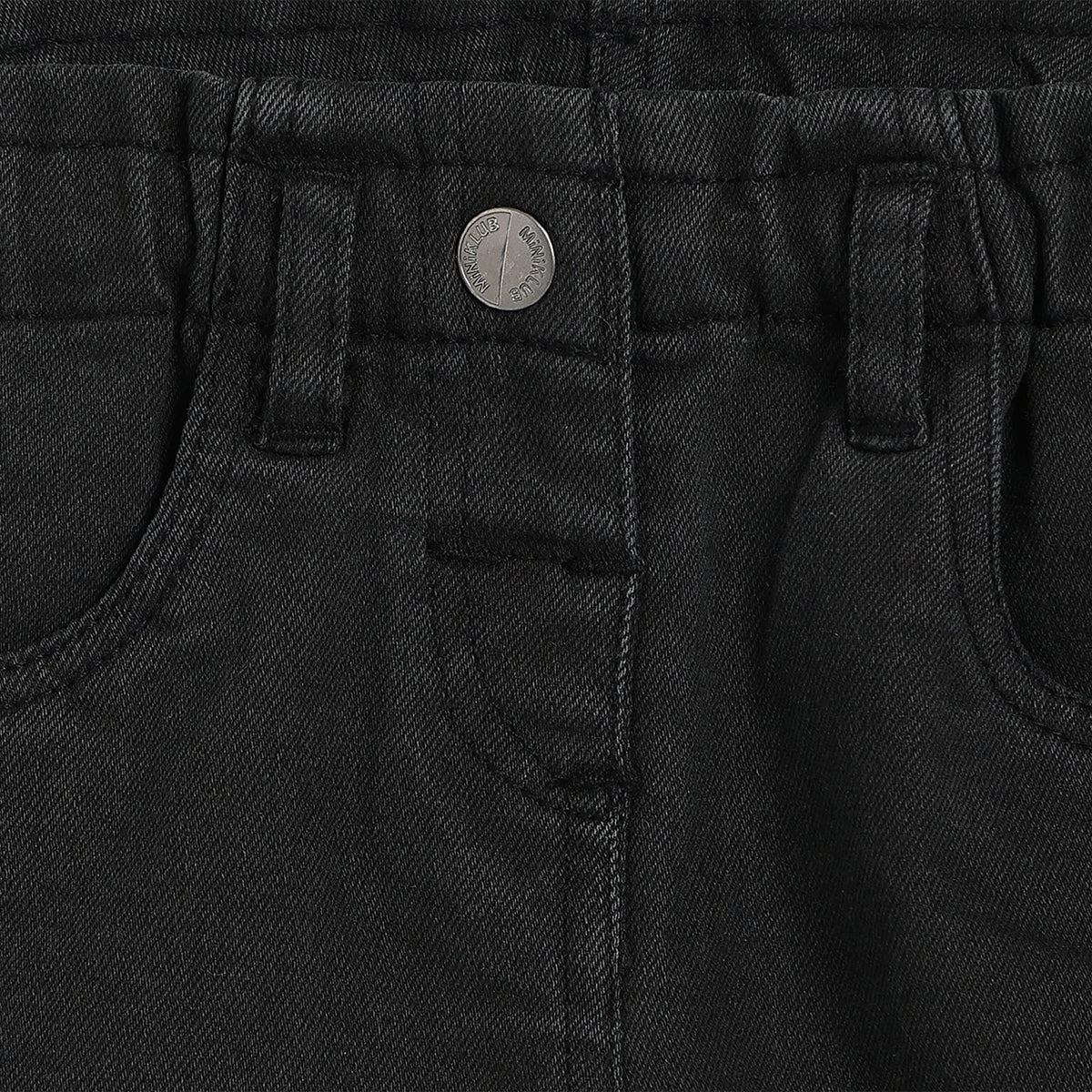 Girls Black Casual Regular Fit Solid Shorts