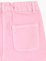 Girls Pink Cotton Shorts