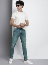 Men's Regular Fit Solid Mid Rise Stretchable Jeans