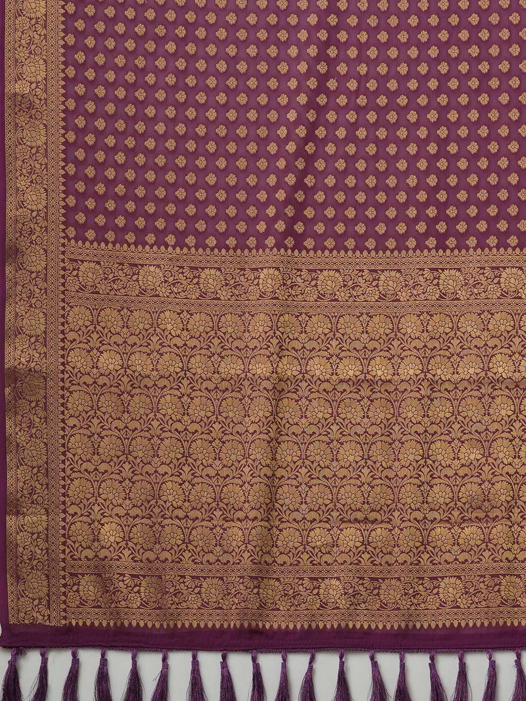 Women's Burgundy Festive Kanjeevaram Saree