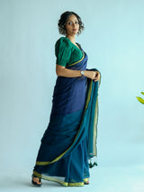 Women's Multicolor Cotton Blend Saree
