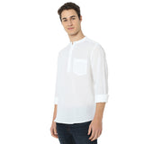 Men's Casual Slim Fit Solid Full Sleeves Kurta