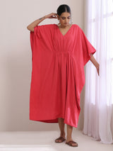 Women's Pink Casual Textured Dress