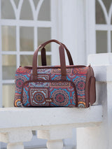 Women's Multicolor Vegan Leather Finish Duffle Bag - 24.1L