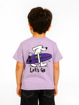 Boys Lavendar Puff-Printed Tshirt