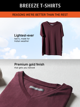 Men's Grey Casual Regular Fit Solid Half Sleeves Tshirt