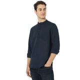 Men's Casual Slim Fit Solid Full Sleeves Kurta