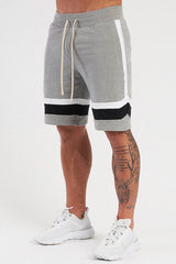 Men Grey Cotton Regular Outdoor Solid Shorts