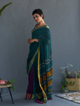 Women's Multicolor Cotton Saree