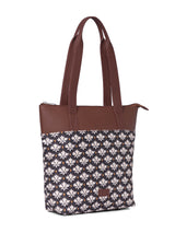 Women's Multicolor Vegan Leather Finish Tote Bag - 15.5L