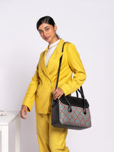 Women's Green Vegan Leather Finish Sling Bag - 11L