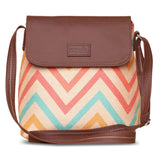 Women's Multicolor Vegan Leather Finish Sling Bag - 5.6L