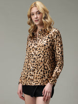 Women's Multicolor Party Regular Fit Printed Shirt