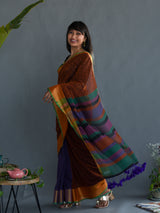Women's Multicolor Cotton Saree