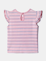 Girls Multicolor Cotton Printed Top - Pack of 2