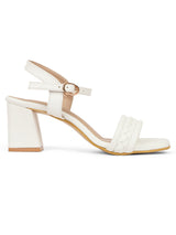 Women's White Casual Strap Sandals