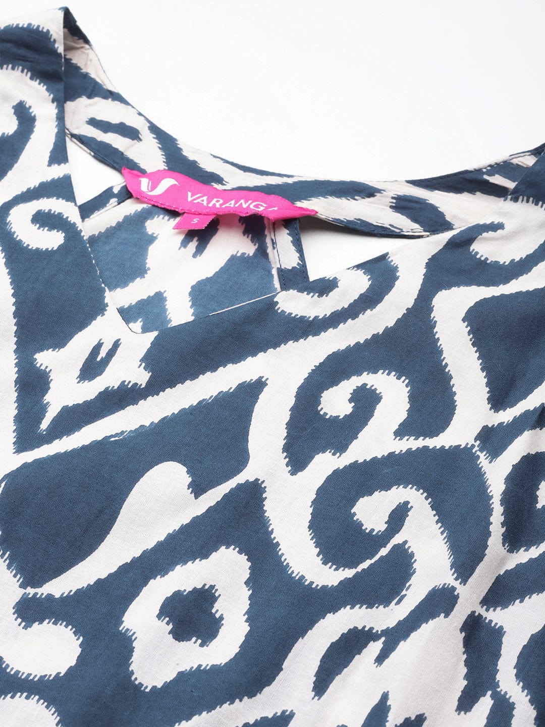 Women's Ikat Printed Pure Cotton Kurta With Palazzos
