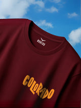 Men's Red Casual Oversize Printed Half Sleeves Tshirt
