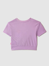 Girls Cotton Purple Minnie Mouse Tshirt