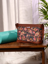 Women's Pink Vegan Leather Finish Sling Bag - 3.69L