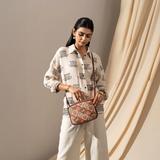 Women's Multicolor Vegan Leather Finish Sling Bag - 2.4L