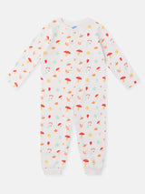 Girls Multicolor Casual Printed Sleepsuits - Pack of 2
