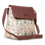 Women's Yellow Vegan Leather Finish Sling Bag - 5.6L