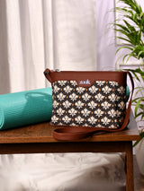 Women's Multicolor Vegan Leather Finish Sling Bag - 3.69L