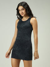 Women's Grey Casual Bodycon Solid Dress