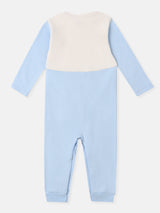 Boys Blue Casual Printed Sleepsuit