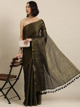 Women's Green Cotton Saree